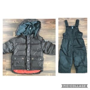 Gap warmest down jacket George toddler snowpants